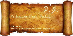 Princzenthal Judit névjegykártya